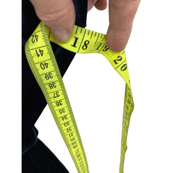 Amanda Stewart Intimates Navy Blue Fleece Robe Size M 80s 90s - Picture 5 of 6